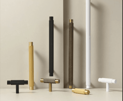 MANTARA B-0160 Modern Luxury T-Bar Wardrobe Pull Handle Pack of 1 (Pre-Order Only)