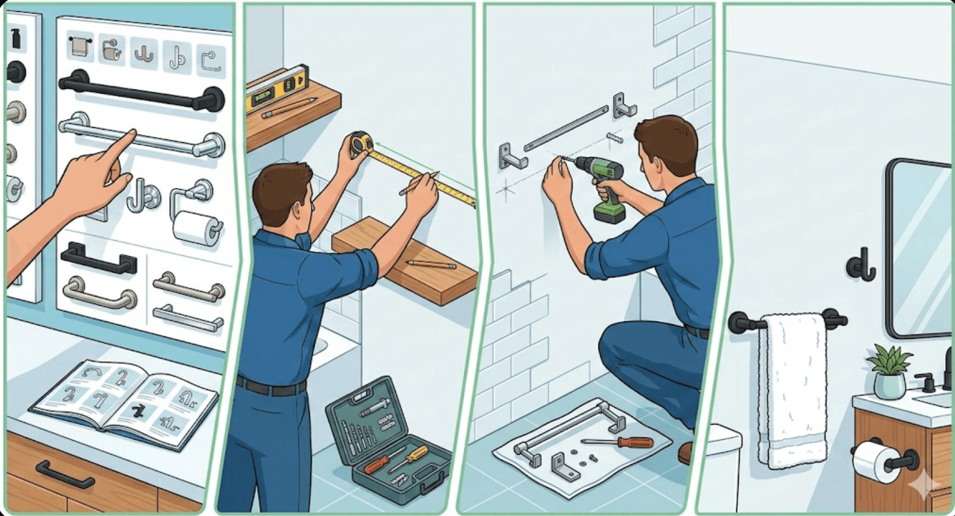 Complete Guide to Bathroom Hardware Selection and Installation