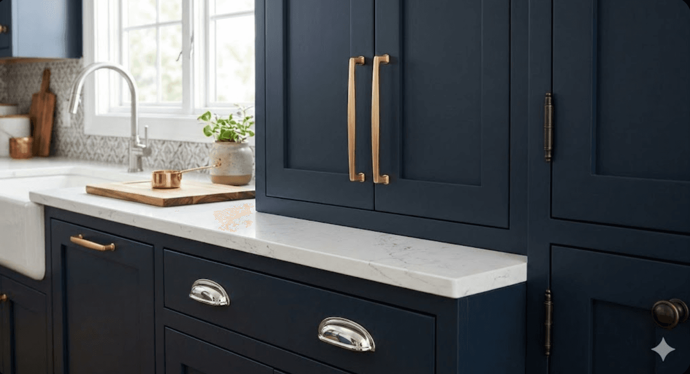 Mixing Metals in Interior Design: Gold, Silver & Bronze Hardware